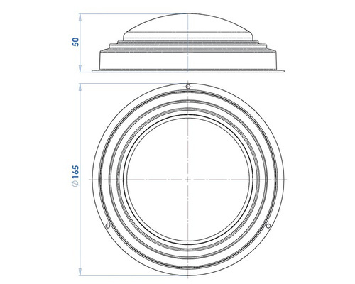 Plafonnier Halogène laiton Ø 110mm