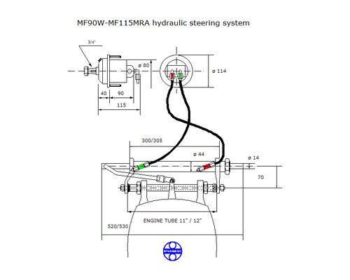 HYDRODRIVE Direction hydraulique MF90