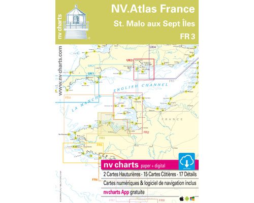 NV Charts Atlas St. Malo aux sept îles FR3