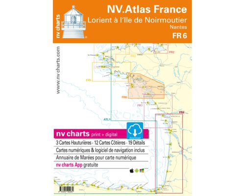 NV Charts Atlas Lorient à l'île de Noirmoutier FR6