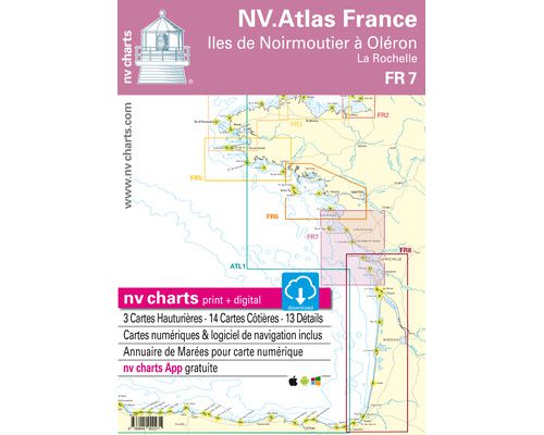 NV Charts Atlas Iles de Noirmoutier à Oléron FR7
