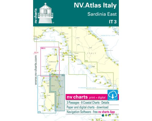 NV Charts Atlas Italie Est de la Sardaigne IT 3