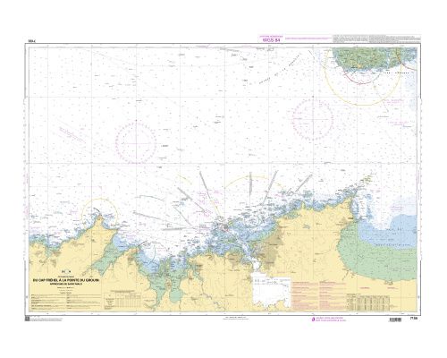 SHOM 7155 Cap Fréhel à Pointe du Grouin Approches de St Mal