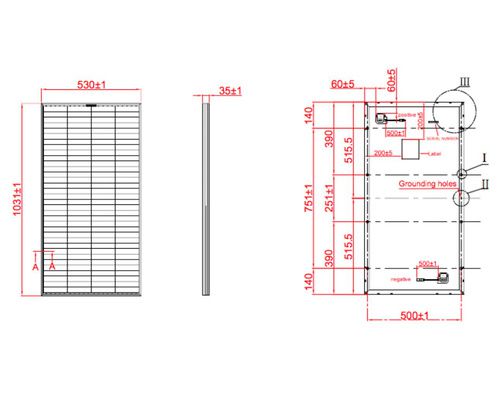 GALIX Panneau solaire Back contact PERC 100W