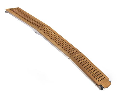 TREM Passerelle pliable en 3 plancher caillebotis