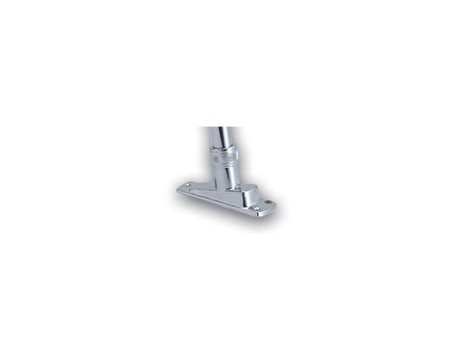 FORESTI Support plat pont laiton chromé pour hampe Ø13mm