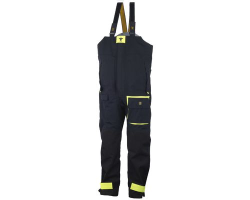 COTTEN Pantalon BEAUFORT noir/jaune fluo M