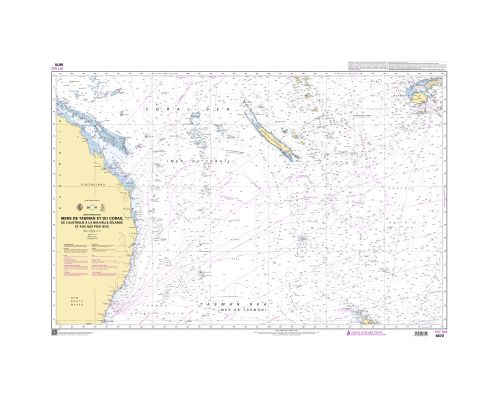 SHOM 6670 à plat Mers de Tasman et du Corail