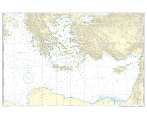NV CHARTS Pilot 3 Carte marine Hauturière Mediterranée Est