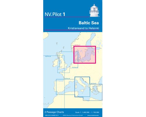 NV CHARTS Pilot 1 Carte marine Hauturière mer baltique