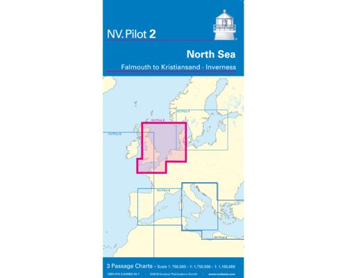 NV CHARTS Pilot 2 Carte marine Hauturière Mer du nord
