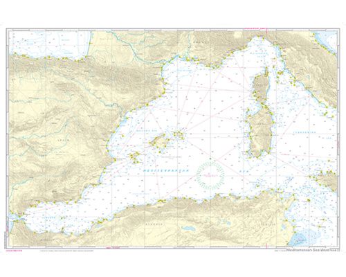 NV CHARTS Pilot 4 Carte marine hauturière Méditerranée Ouest