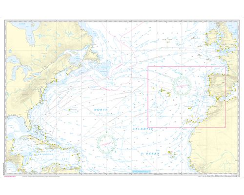 NV CHARTS Pilot 5 Carte marine Hauturière Atlantique Nord