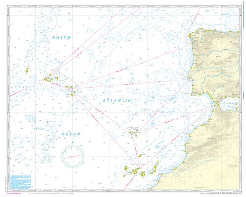 NV CHARTS Pilot 5 Carte marine Hauturière Atlantique Nord