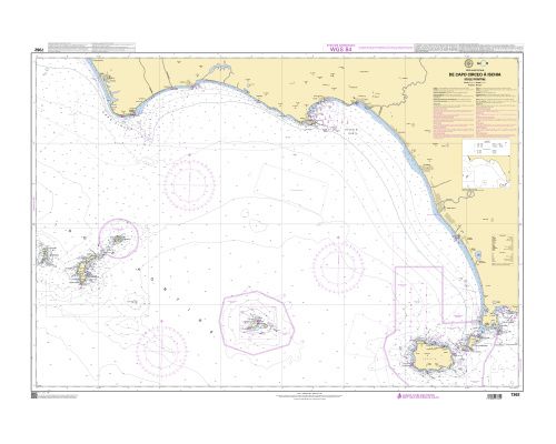 SHOM 7362 à plat De Capo Circeo à Ischia - Isole Pontine