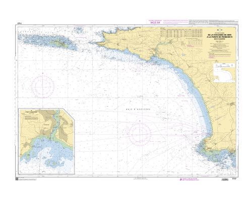 SHOM 7147 à plat De la chaussée de Sein à Penmarc'h