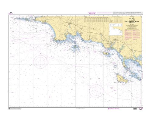 SHOM 7067 à plat De la Chaussée de Sein à Belle île