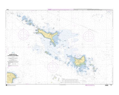 SHOM 7143 à plat abords des îles de houat et de Hoëdic