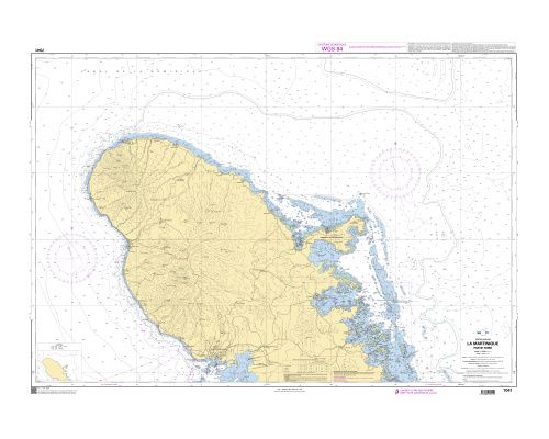 SHOM L7041 La Martinique - Partie Nord
