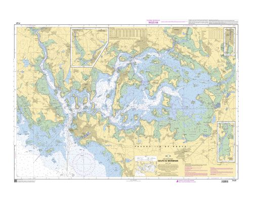 SHOM 7137 à plat Golfe du Morbihan
