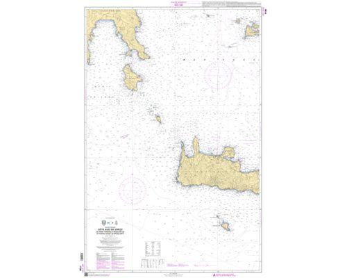 SHOM 7196 à plat Côte Sud de Grèce - De Ákra Taínaro à Nísos