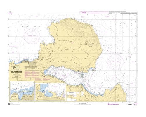 SHOM 7540 carte à plat Du Cap Drépanon au Port de Chaniá, Ba