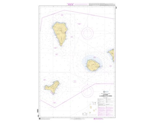 SHOM L7563 La Palma, Gomera et Hierro - carte Marine Shom