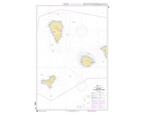 SHOM 7563 à plat - La Palma, La Gomera et El Hierro