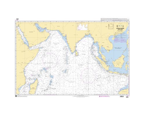 SHOM L6884 Océan Indien - Partie Nord