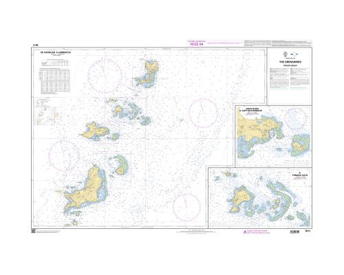SHOM L7611 Les Grenadines - Groupe Milieu