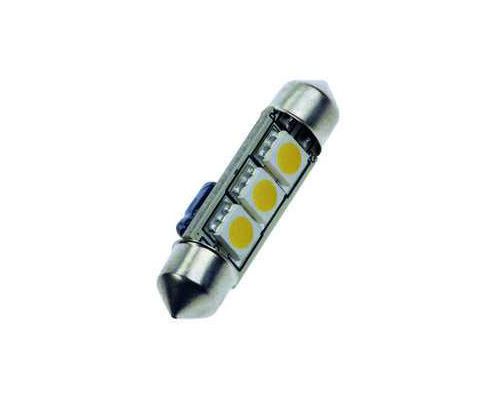 Ampoule navette 10 x 37mm 12V - 3 leds