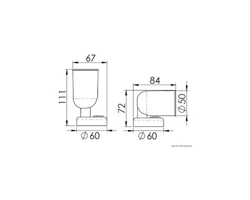 OSCULATI Spot LED avec interrupteur