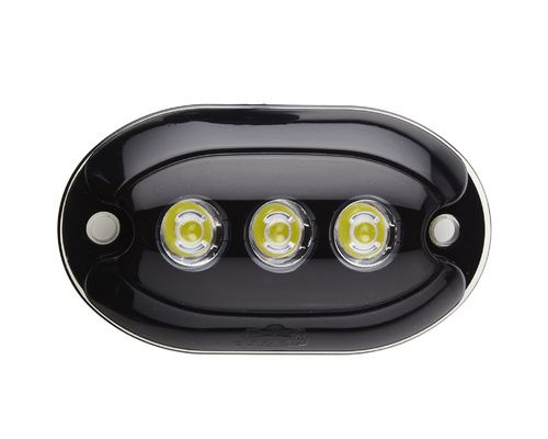 TREM Projecteur 3 LED sous-marin noir lumière bleue IP68