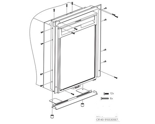 DOMETIC Cadre de finition pour CRX-140
