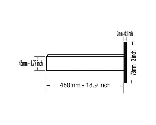 TREM Echelle encastrable 3 marches