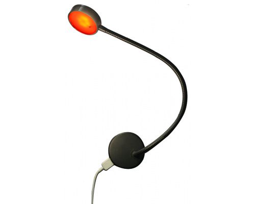 MANTAGUA Liseuse LED avec port USB Blanc/rouge (80/135LM)