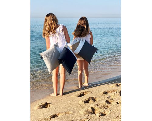 MARINE BUSINESS Lot de 2 coussins waterproof bleu/blanc