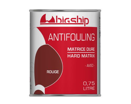 BIGSHIP Antifouling matrice dure Rouge 0,75L