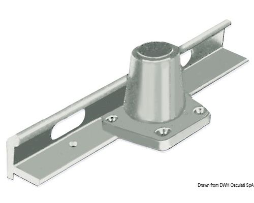 OSCULATI Embase chandelier droite pour rail