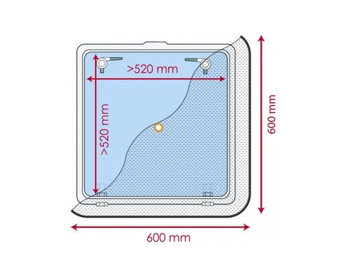 PLASTIMO Moustiquaire 800x800 mm pour panneau de pont