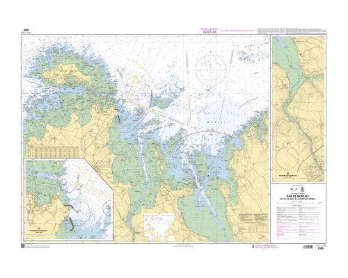 SHOM à plat 7095 Baie de Morlaix - de l'île de Batz à la Poi