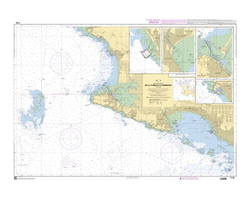 SHOM à plat 7145 De La Turballe à Pornichet