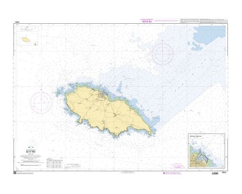SHOM à plat 7410 Ile d'Yeu