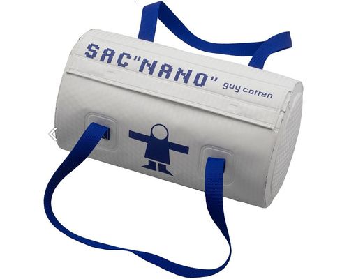 COTTEN Sac NANO blanc/bleu BLOCK 10L