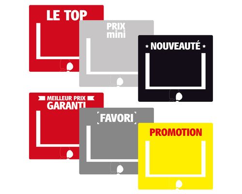 BIGSHIP kit de 3 X 3 modèles cartes stop rayon (8 X 9cm)