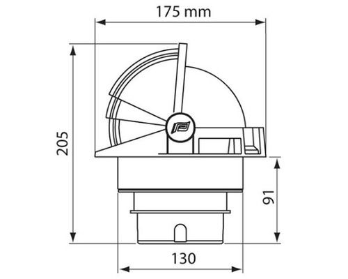 PLASTIMO COMPAS OLYMPIC 135 BLANC ROSE PLAT RGE