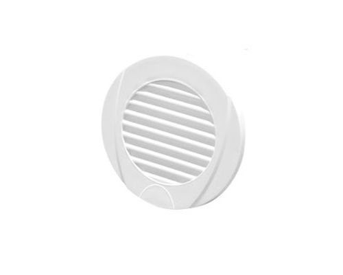 NUOVA RADE Grille aeration plastique ronde blanche Ø102 mm