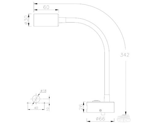 Liseuse led AURORA avec prise USB