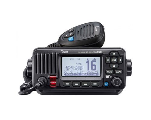 ICOM VHF Fixe IC-M423GE Noire avec antenne GPS externe