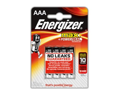 ENERGIZER Max Piles LR03 AAA, blister de 4